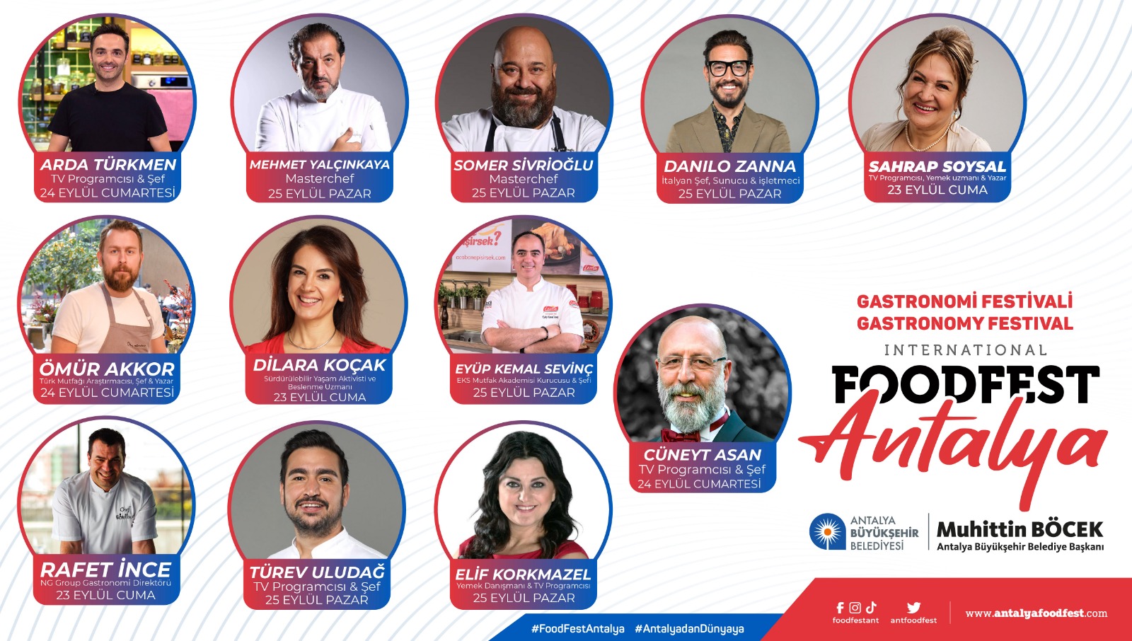 Antalya gastronomi şöleni için gün sayıyor  Food Fest Antalya için heyecan dorukta!