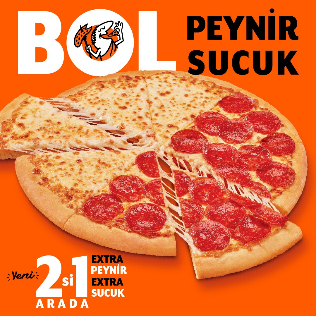 LITTLE CAESARS’TAN 2’Sİ1 ARADA PİZZA 