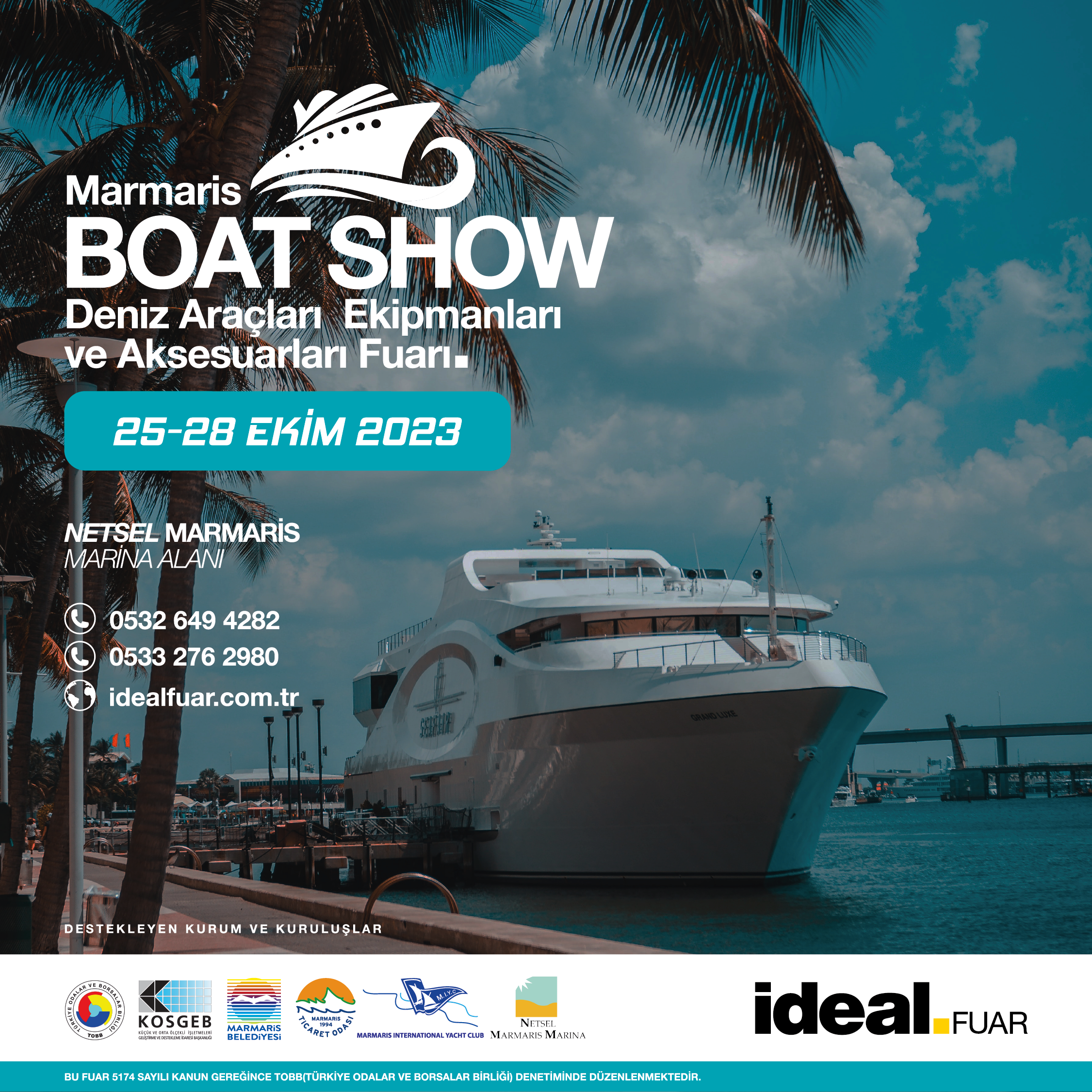 Marmaris Boat Show, Setur Netsel Marmaris Marina’da   Kapılarını Açıyor