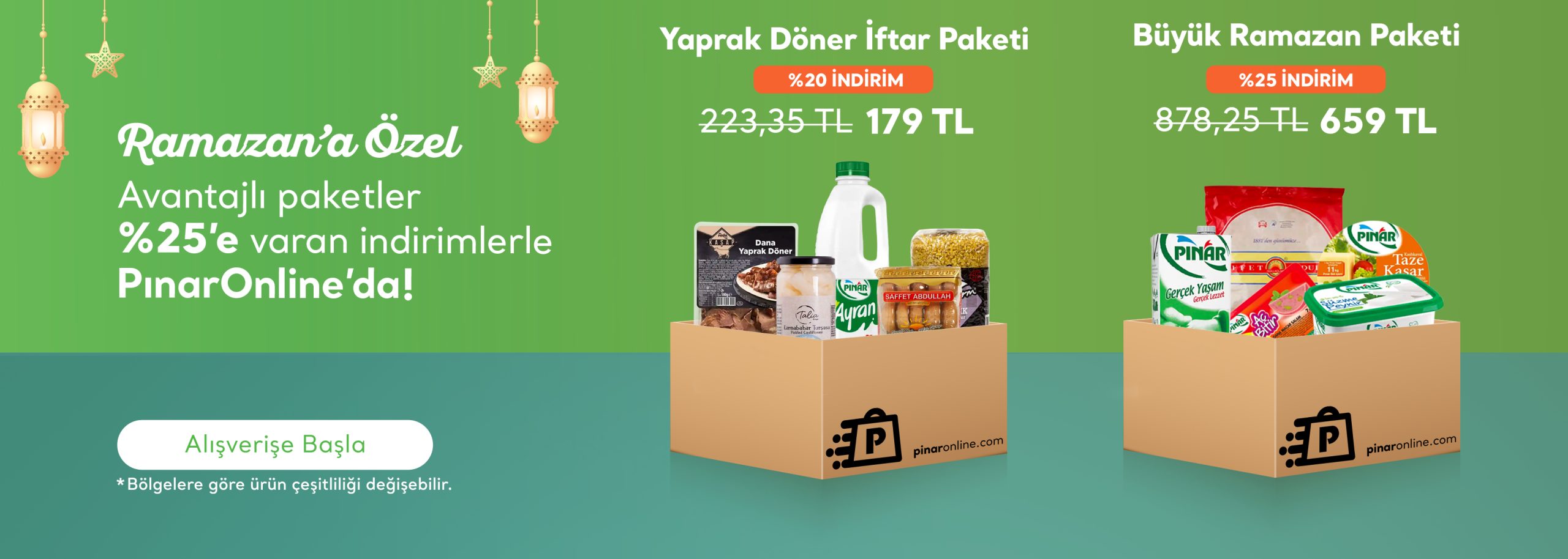 PınarOnline, Ramazan’a Özel Pınar Box’ları Tüketicilerle Buluşturuyor