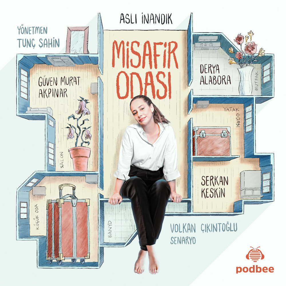 Bir TV dizisi ama sadece SESLİ  Podbee Media’nın 6. Podcast Dizisi “Misafir Odası” Yayında