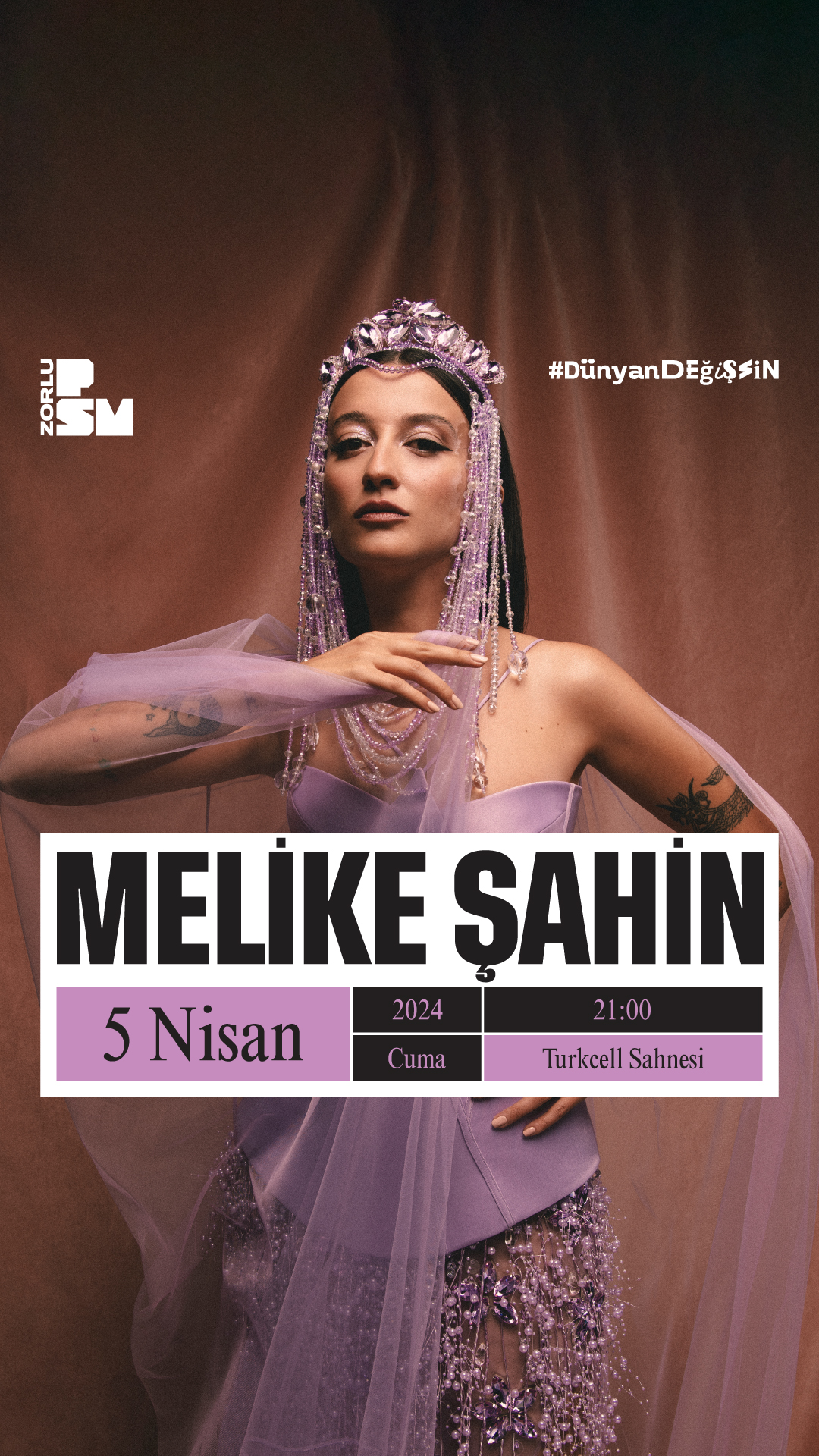 Melike Şahin Unutulmayacak Bir Konserle 5 Nisan da Zorlu PSM de  