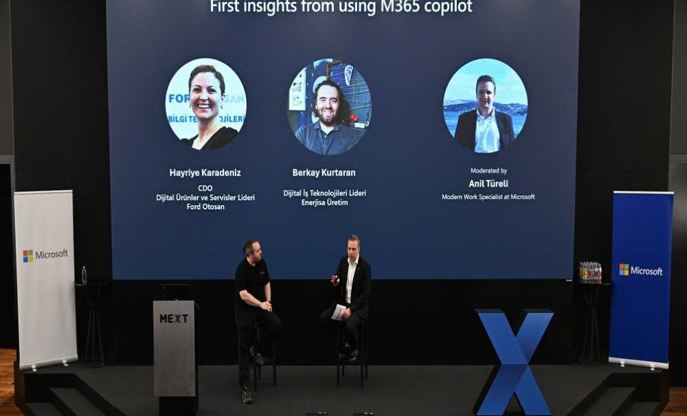 MEXT’te düzenlenen Microsoft Copilot 365 etkinliğinde Microsoft Türkiye yöneticileri yapay zeka uygulamalarını anlattı