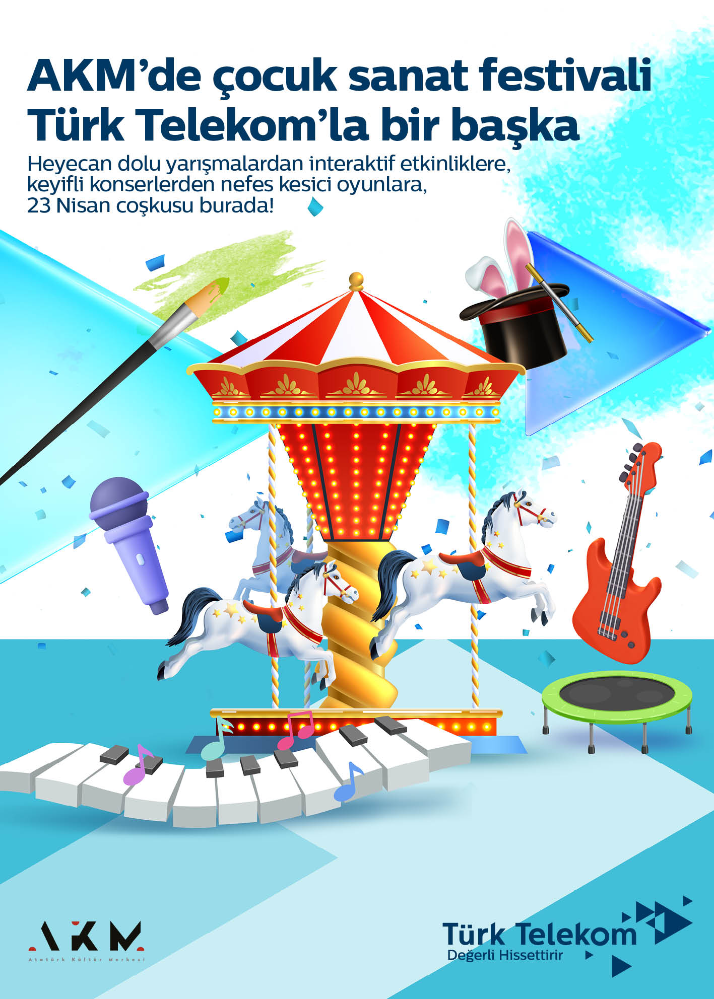 AKM Çocuk Sanat Festivali   Türk Telekom’un destekleriyle başlıyor