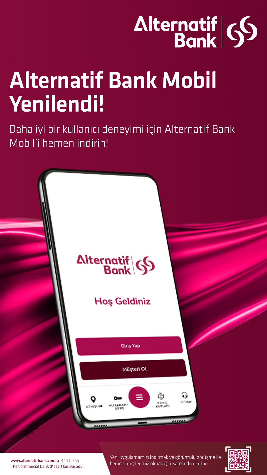 Alternatif Bank yenilenen mobil uygulamasıyla dijital bankacılığın kolaylığını insan dokunuşuyla birleştiriyor