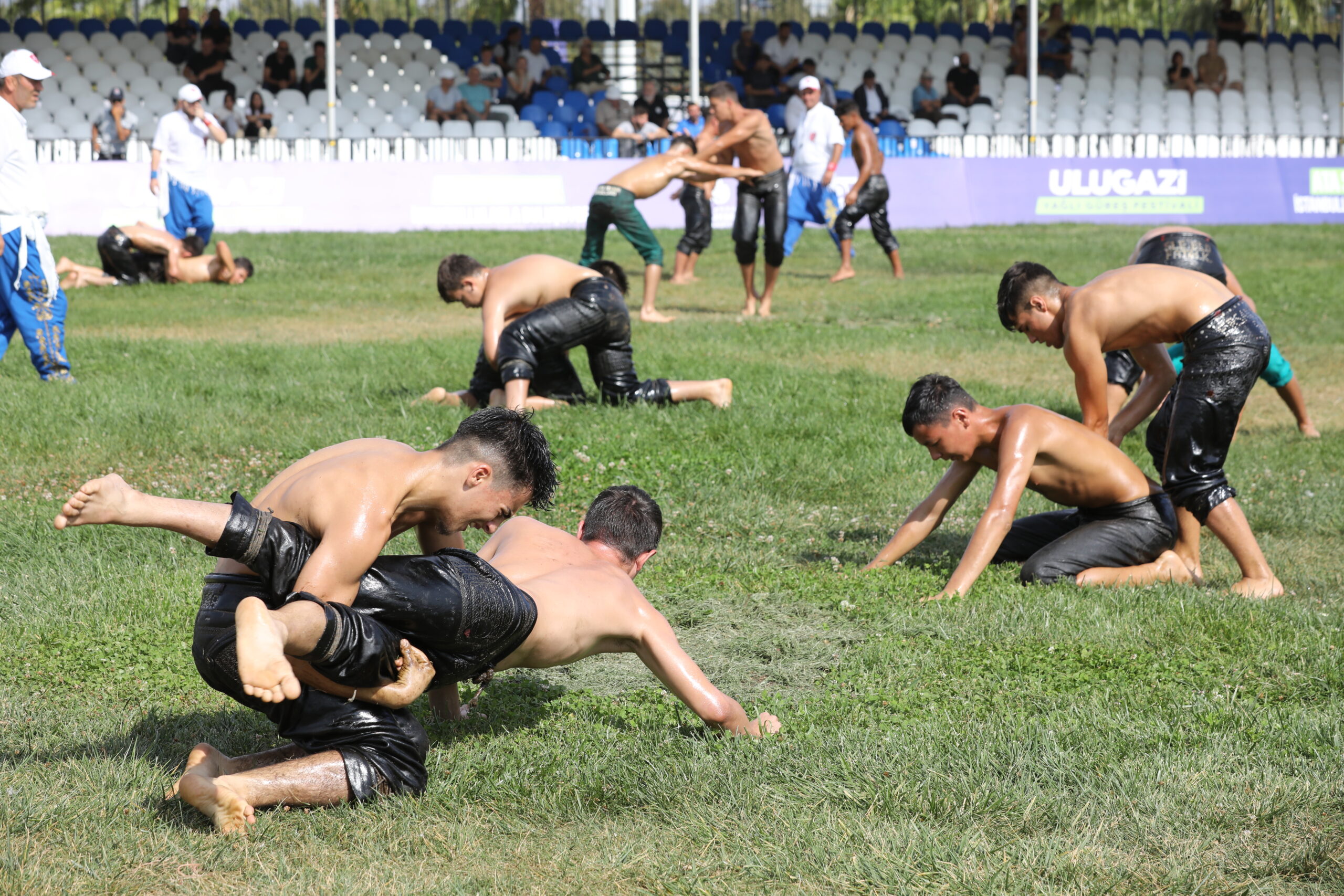 İstanbul Büyükşehir Belediyesi (İBB) iştiraki Spor İstanbul’un düzenlediği Ulugazi Yağlı Güreş Festivali