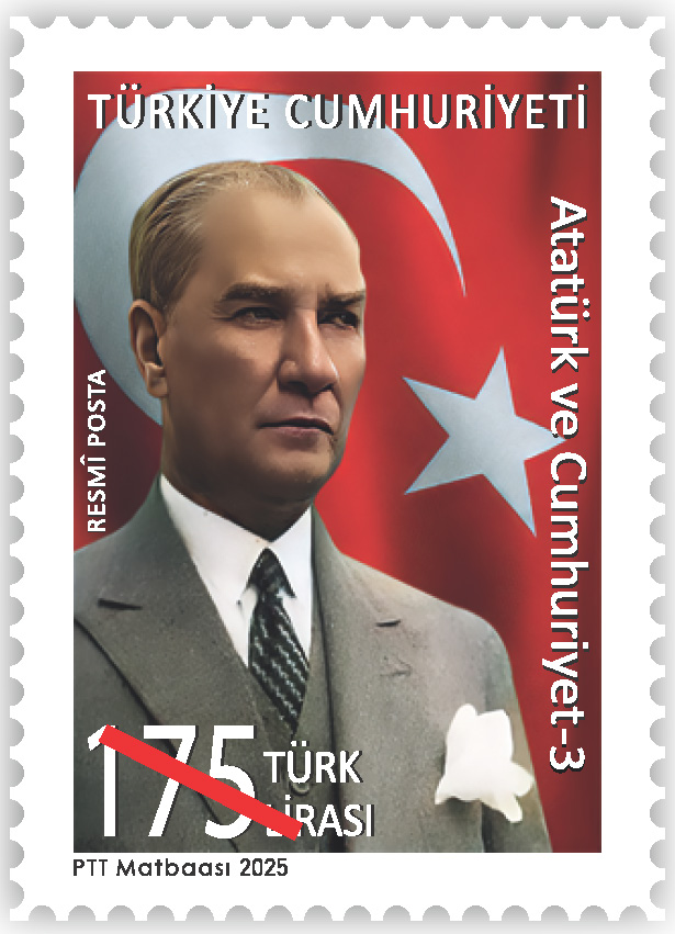 PTT’DEN “ATATÜRK VE CUMHURİYET-3” KONULU RESMİ   POSTA PULLARI