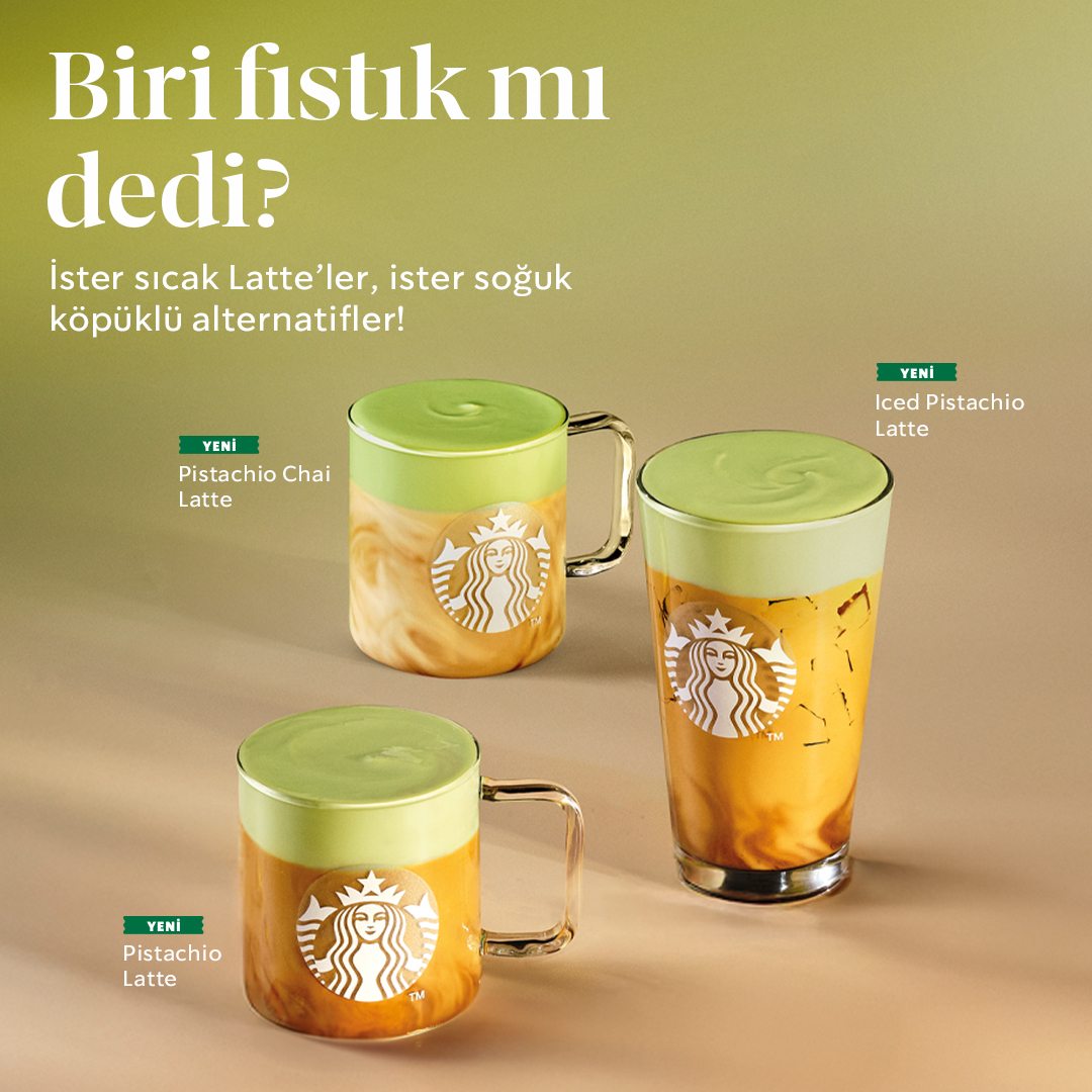 Starbucks’tan Kış Menüsüne Özel Yepyeni Tatlar: Pistachio ve Caramel Waffle Aileleri!