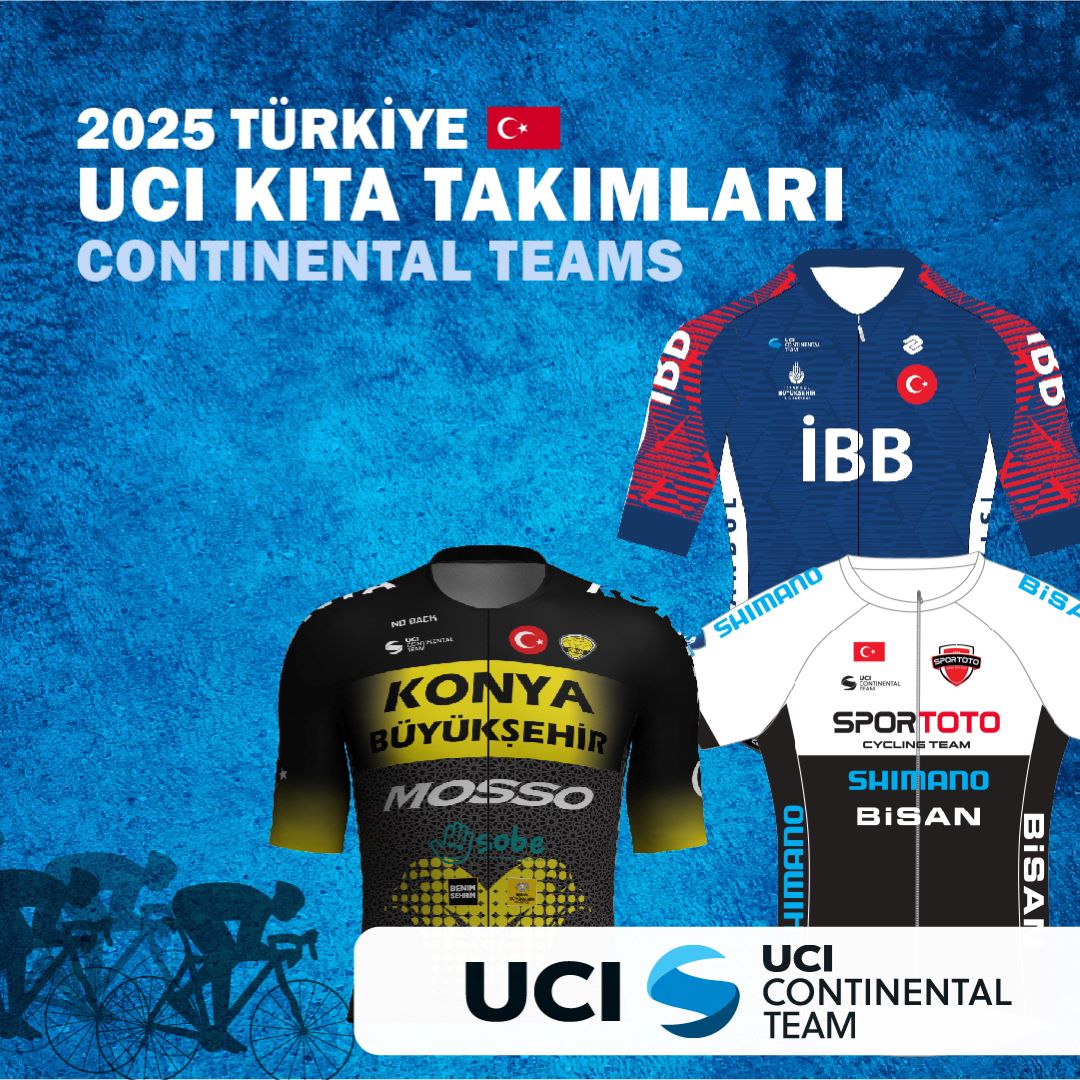    3 UCI Kıta Takımımız, 2025 sezonunda Uluslararası UCI takımlar listesinde yerini aldı