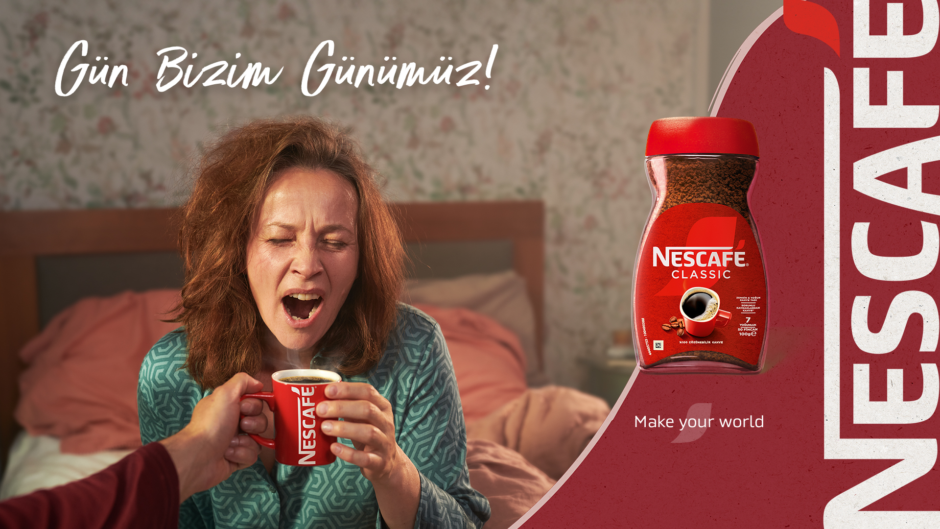 Nescafé Classic’ten yepyeni reklam kampanyası;  ‘Gün bizim günümüz’