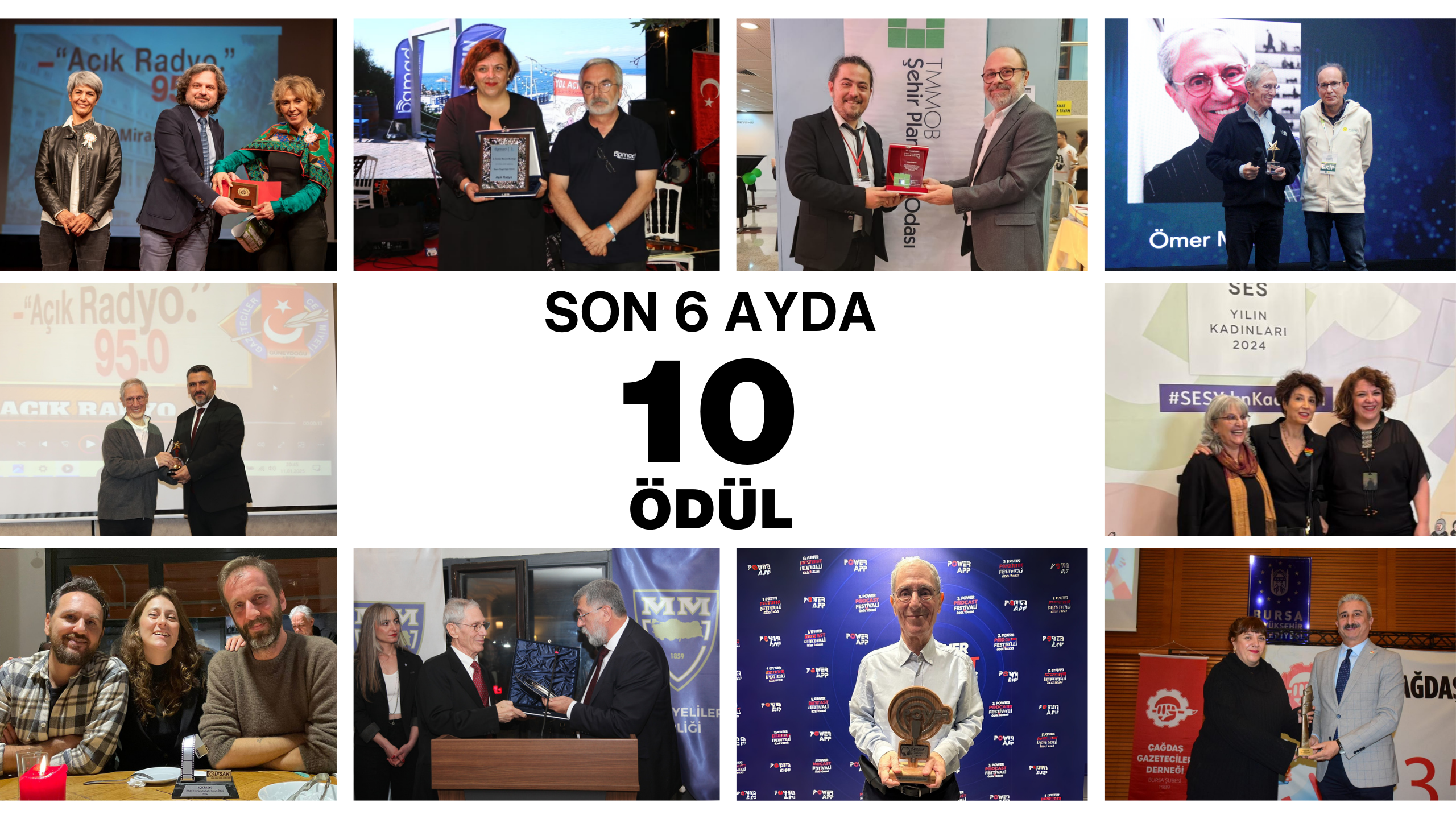 AÇIK RADYO’YA SON 6 AYDA 10 ÖDÜL! 