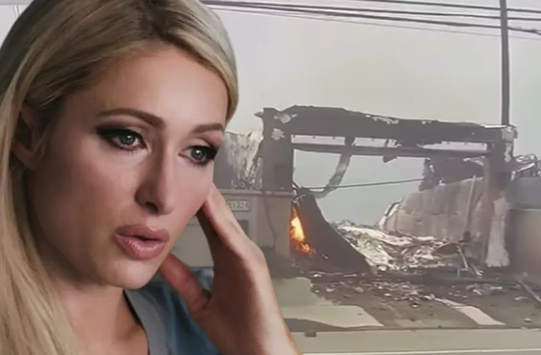 Paris Hilton Los Angeles’taki evinin yandığını canlı yayında izledi