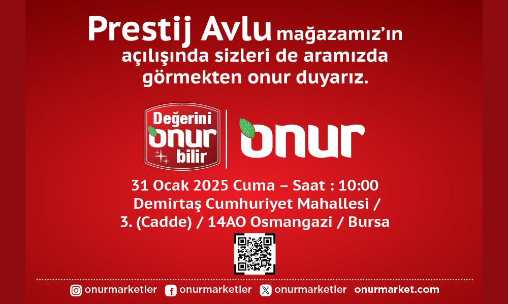 Onur Market açılışlarına devam ediyor