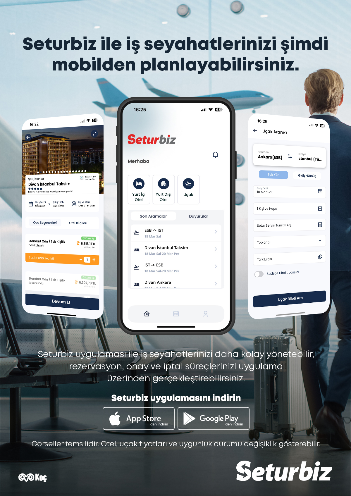 Seturbiz ile iş seyahatlerinizi şimdi mobilden planlayabilirsiniz