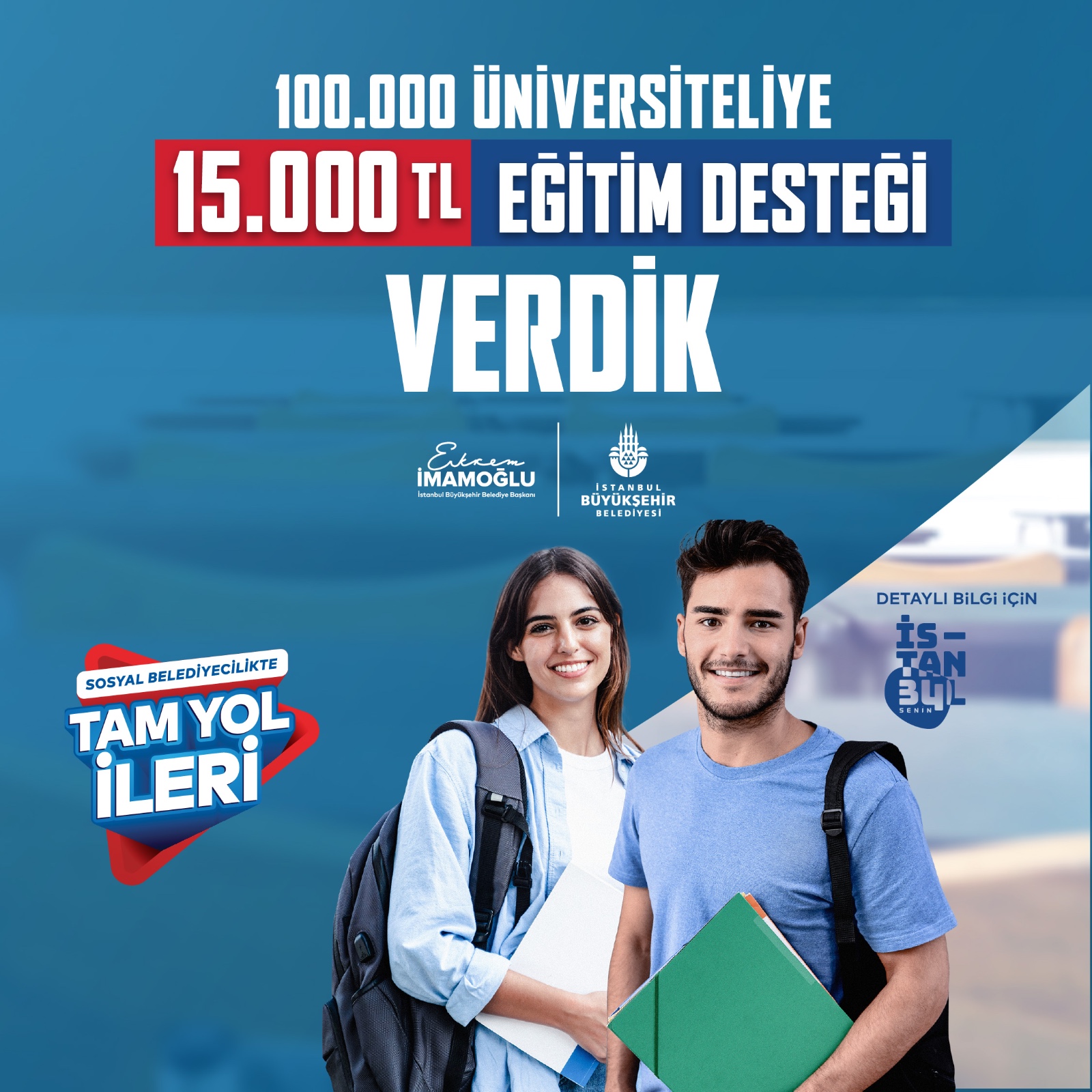 İBB’DEN ÜNİVERSİTELİLERE ULAŞIM DESTEĞİ 