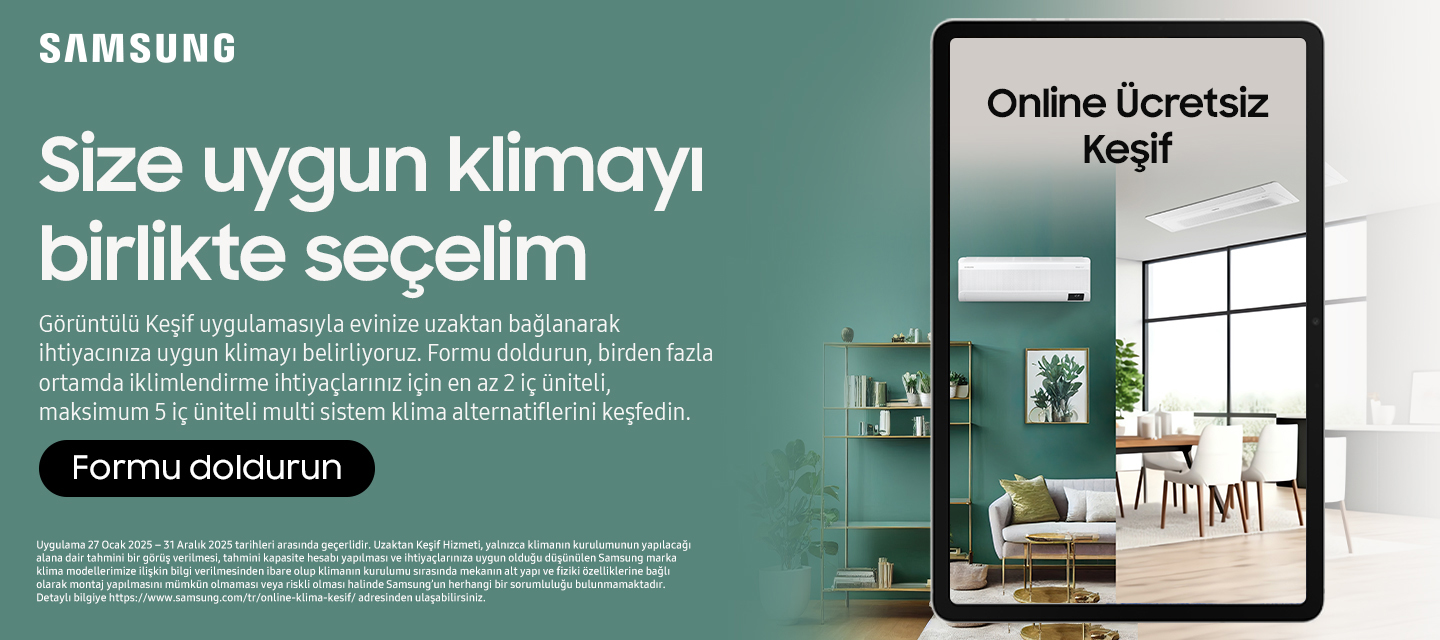 Samsung, Online Görüntülü Keşif Hizmeti ile klima seçiminde ücretsiz uzaktan uzman desteği sunuyor