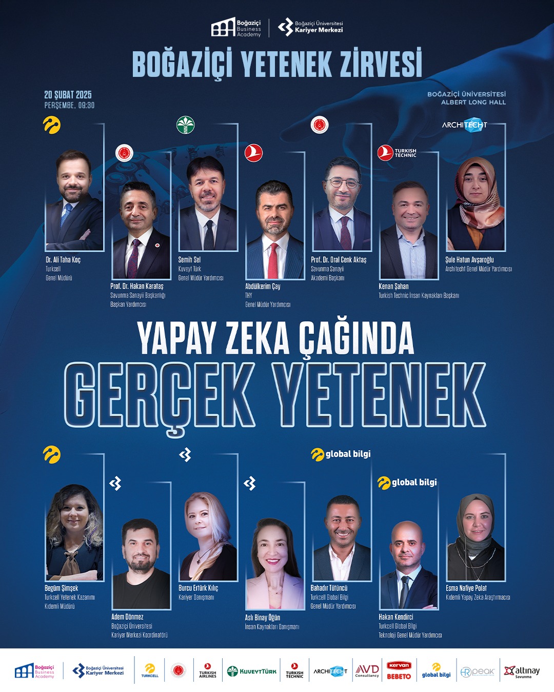 Boğaziçi Yetenek Zirvesi  ‘Yapay Zeka Çağında Gerçek Yetenek’ Temasıyla Düzenleniyor
