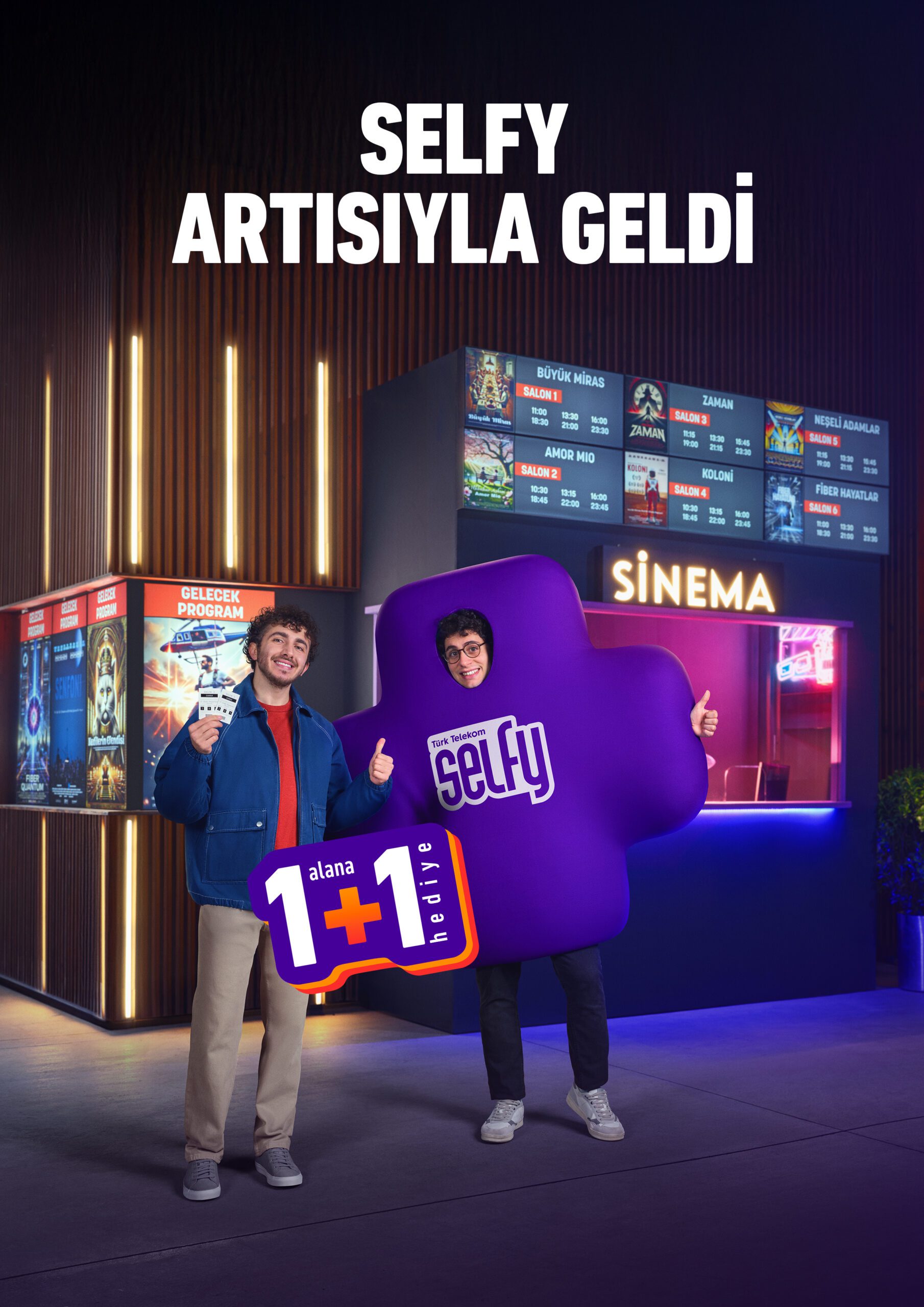 Türk Telekom’un gençlik markası Selfy, sinema keyfi için artısıyla geldi