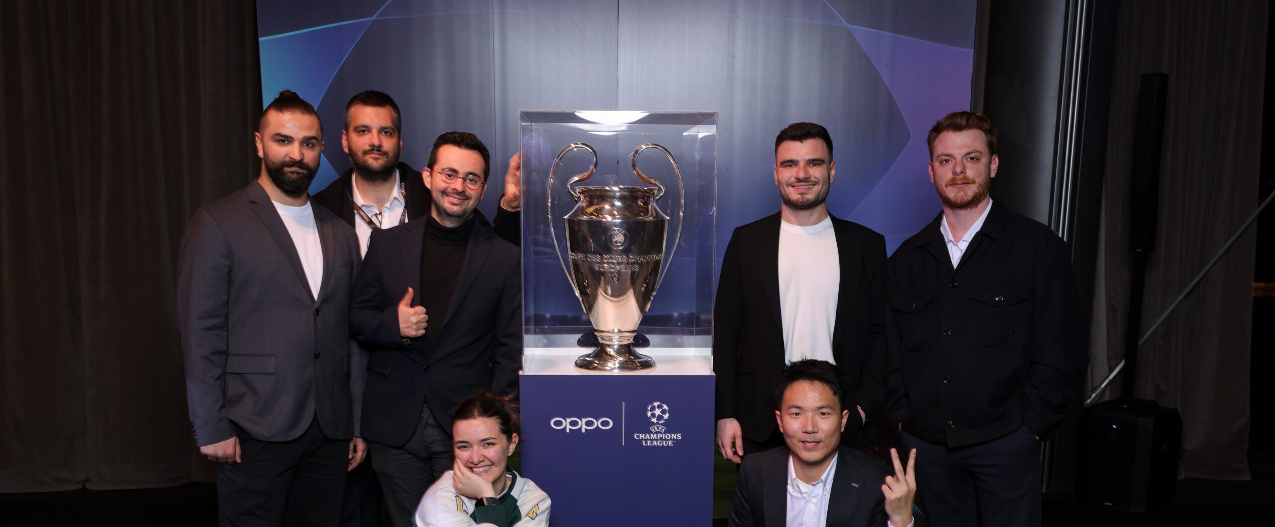 UEFA Şampiyonlar Ligi Kupası OPPO Reno13 Serisi Lansmanı için Türkiye’ye geldi