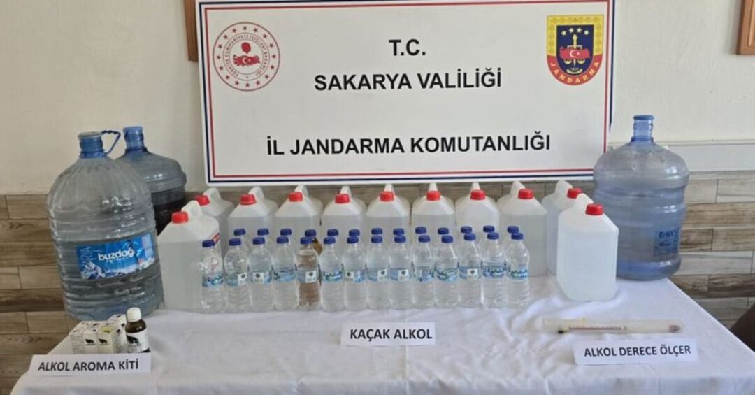 Sakarya’da sahte alkol operasyonu | Son dakika haberleri