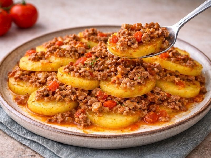 Fırında kıymalı patates tarifi